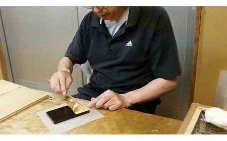 【ギフト用】『純金箔干支額』伝統工芸と伝統文化のコラボ作品『戌（いぬ）』（ギフト対応）　023-007-11-GFT