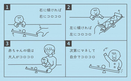 【知育玩具】コロコロシーソー／ネコセット　030-021-C