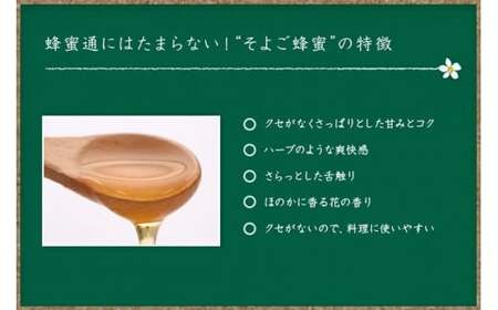 かの蜂 国産 そよご 蜂蜜 300g (瓶) 純粋はちみつ 024-073