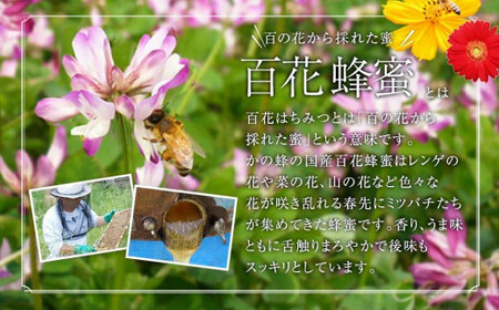 かの蜂 国産 百花蜂蜜 2kg（とんがり容器500g×4本）純粋はちみつ　024-083