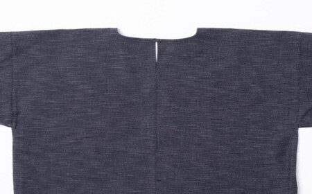 KAPPOGI-085【割烹着：身丈85cm】無地 グレー　034-016-GY