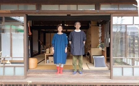 KAPPOGI-085【割烹着：身丈85cm】無地 グレー　034-016-GY