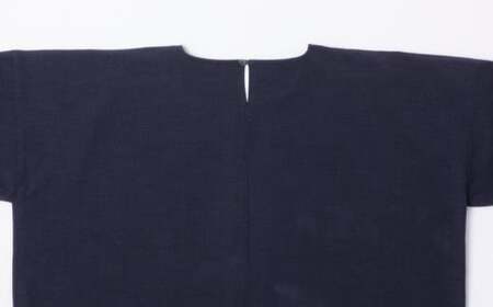 KAPPOGI-085【割烹着:身丈85cm】無地 ネイビー 034-016-NY