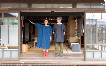 KAPPOGI-085【割烹着:身丈85cm】無地 ネイビー 034-016-NY