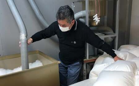 羽毛布団 2枚合わせ オールシーズン使用可能 シングル ダウン70％ 150×210cm 計1.1kg