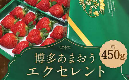 【期間限定】 博多 あまおう いちご エクセレント 約450g×1パック 苺 イチゴ 果物 フルーツ 【2026年1月下旬～2月下旬順次発送予定】 