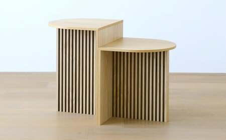 RIB SERIES リブシリーズ H40サイドテーブル オーク 家具