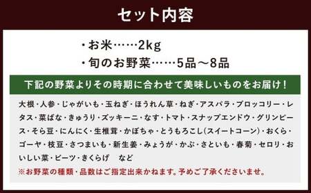 産直 野菜 詰め合わせ BOX 福岡県産 ( お野菜 と 米 の セット )【2026年5月下旬頃迄発送予定】