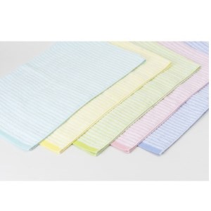 【日本製】ハーフサイズバスタオル 段パイル織り 5色・5枚セット【1305162】