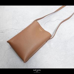 maf pinto (マフ ピント) ミニショルダー バッグ サコッシュ コンパクト キャラメル ADRIA LINE レザー 本革 メンズ レディース ユニセックス 日本製