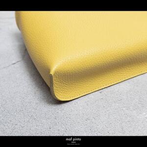 maf pinto (マフ ピント) ミニショルダー バッグ サコッシュ コンパクト ライトイエロー ADRIA LINE レザー 本革 メンズ レディース ユニセックス 日本製