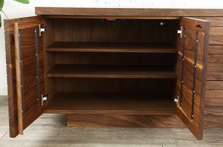 大川家具 ノート 120cmリビングボード 台輪 天然木ウォールナット