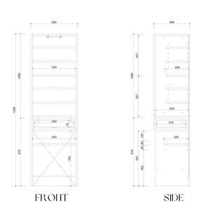 【FOGGY】ダイニングボード【 60cm・ダストタイプ】
