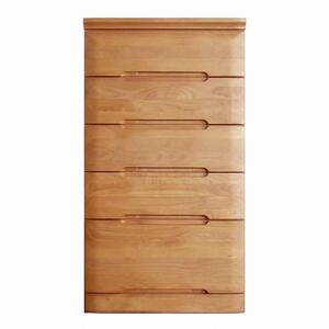 チェスト タンス 幅58 5段 奥行44 アルダー材 ナチュラル色 プラム 桐たんす 箪笥 婚礼家具 衣類収納 大川家具【丸田木工】 10,220円