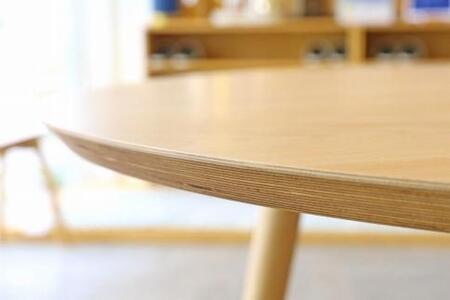 【開梱設置】高野木工 MALLOON マルーン ダイニングテーブル 直径120cm ホワイトオーク【10年保証】