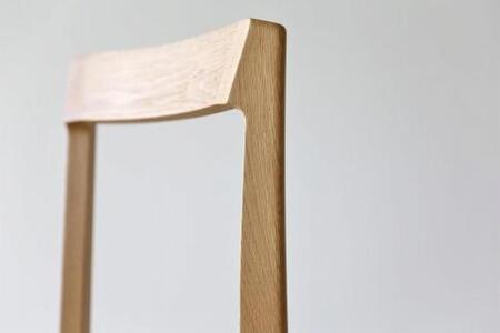 【開梱設置】高野木工 リアルト チェア ホワイトオーク 生地:CHART3 アッシュグレイ【10年保証】