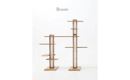 新拡張型キャットタワー necosuru cat branch【ブラウン】