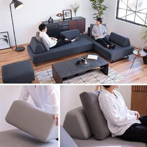 リバティ2 ソファ 200cm 3人掛け ライトグレー【モーブル】【大川家具】