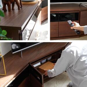 ノーク2_89コーナーボード ロータイプ ウォールナット【モーブル】【大川家具】