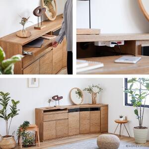 ノーク2_120サイドボード ハイタイプ ウォールナット【モーブル】【大川家具】