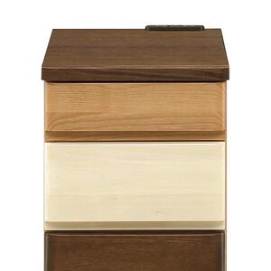 303ナイトテーブル テイク ソファーサイドテーブル リビングワゴン ベッドサイドテーブル 2口コンセント付き キャスター付き サイドワゴン 引き出し 3段 インテリア 木製 北欧 テイスト モダン