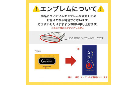 セミダブルマットレス グランユニット3ゾーン【グレー】