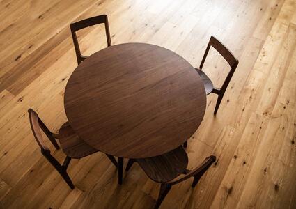 【開梱設置】高野木工 MALLOON マルーン ダイニングテーブル 直径90cm ウォルナット【10年保証】