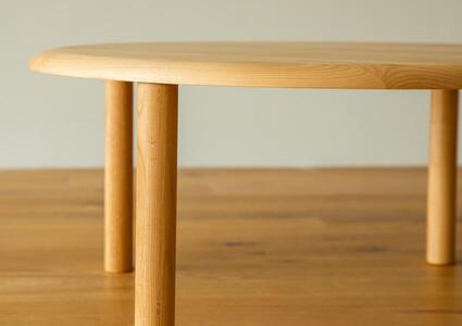 【開梱設置】高野木工 NIKA ニカ ラウンドリビングテーブル Φ120【10年保証】