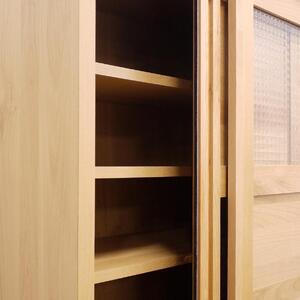 80 カップボード ハッピー Aタイプ＜BR色＞