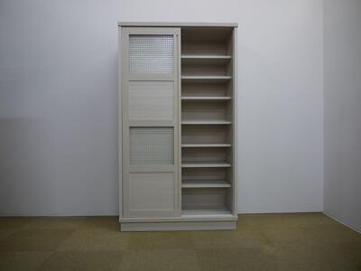 100 カップボード ハッピー Aタイプ<WH色>