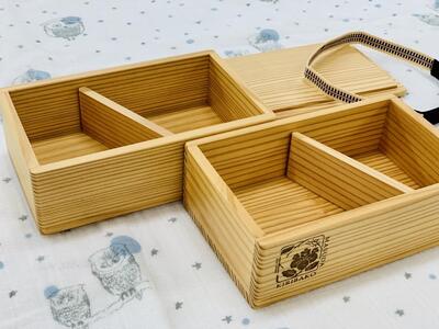 杉の弁当箱 2段