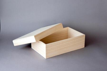 桐のシューケース 浅型