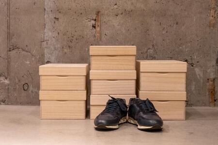 桐のシューケース 深型