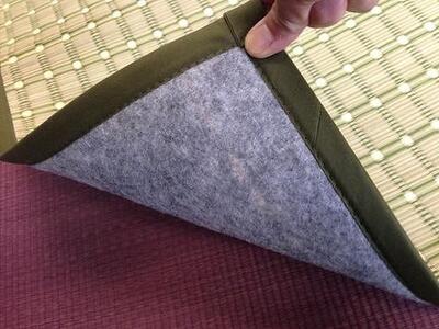 国産い草ラグ DX桃山 スベリ止め加工 グリーン 200×250