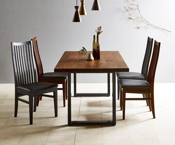 ダイニングチェア BK 完成品 ハイバックチェア チェア ブラック 黒 免疫家具 国産 家具 大川