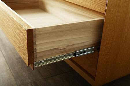 大川家具 レフライン 90cm リビングチェスト 収納タンス 天然木オーク(ナラ) 野中木工所