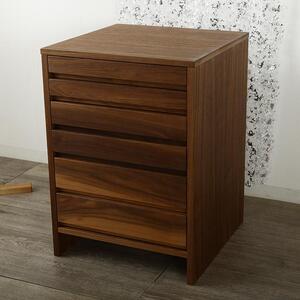 大川家具 レフライン 50cm サイドチェスト 収納タンス 天然木 ウォールナット 野中木工所