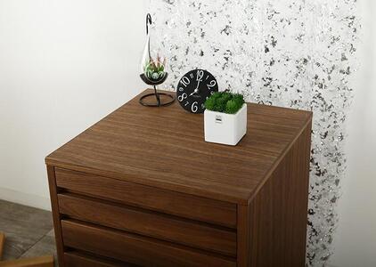 大川家具 レフライン 50cm サイドチェスト 収納タンス 天然木 ウォールナット 野中木工所