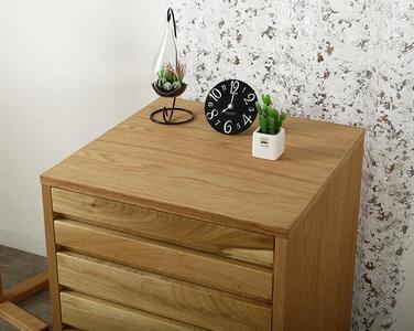 大川家具 レフライン 50cm サイドチェスト 収納タンス 天然木 オーク(ナラ) 野中木工所