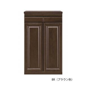 60幅 家具調仏壇 ハイタイプ 日本製 仏具 開き戸 カウンター付き 60センチ【BR(ブラウン色)】