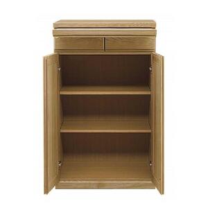 60幅 家具調仏壇 ハイタイプ 日本製 仏具 開き戸 カウンター付き 60センチ【BR(ブラウン色)】