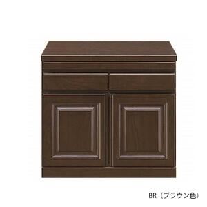 60幅 家具調仏壇 ロータイプ 日本製 仏具 開き戸 カウンター付き 60センチ【BR(ブラウン色)】