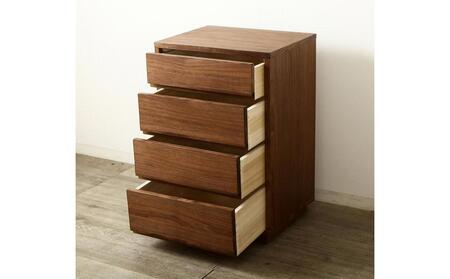 大川家具 ティレ 50cmリビングチェスト 台輪 天然木ウォールナット