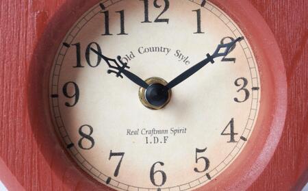 ハート置き時計 レッド