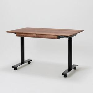 【デスクセット】サイズオーダー可 電動昇降 学習机 プレディデスク ウォールナット