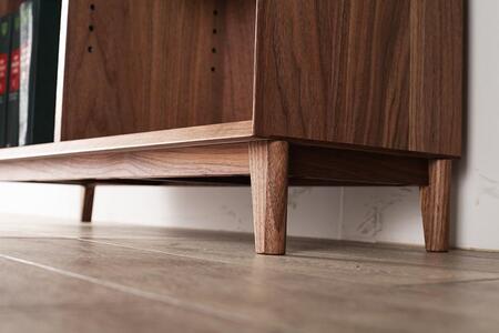 大川家具 レフライン 90cm シェルフ 本棚 天然木ウォールナット