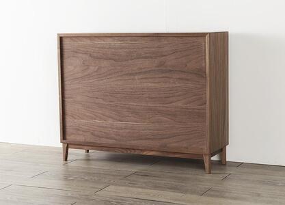 大川家具 レフライン 90cm シェルフ 本棚 天然木ウォールナット