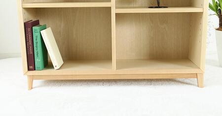 大川家具 レフライン 90cm シェルフ 本棚 天然木サクラ(バーチ)