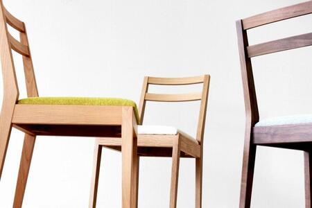 【開梱設置】高野木工 プレーンチェアWO 座面:CHART6ホワイト【10年保証】