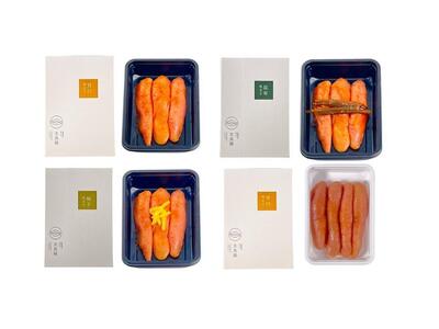 辛子明太子 食べくらべ4種セット(120g×4ヶ)<旨口/昆布/柚子/出汁>